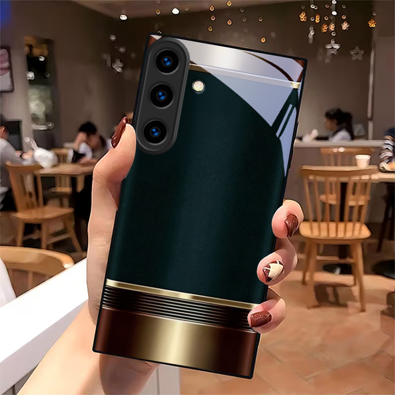 高級感のあるレトロなメタルフレームとブラックガラスのスマホケ - Metal Photo Panel のレビューと価格