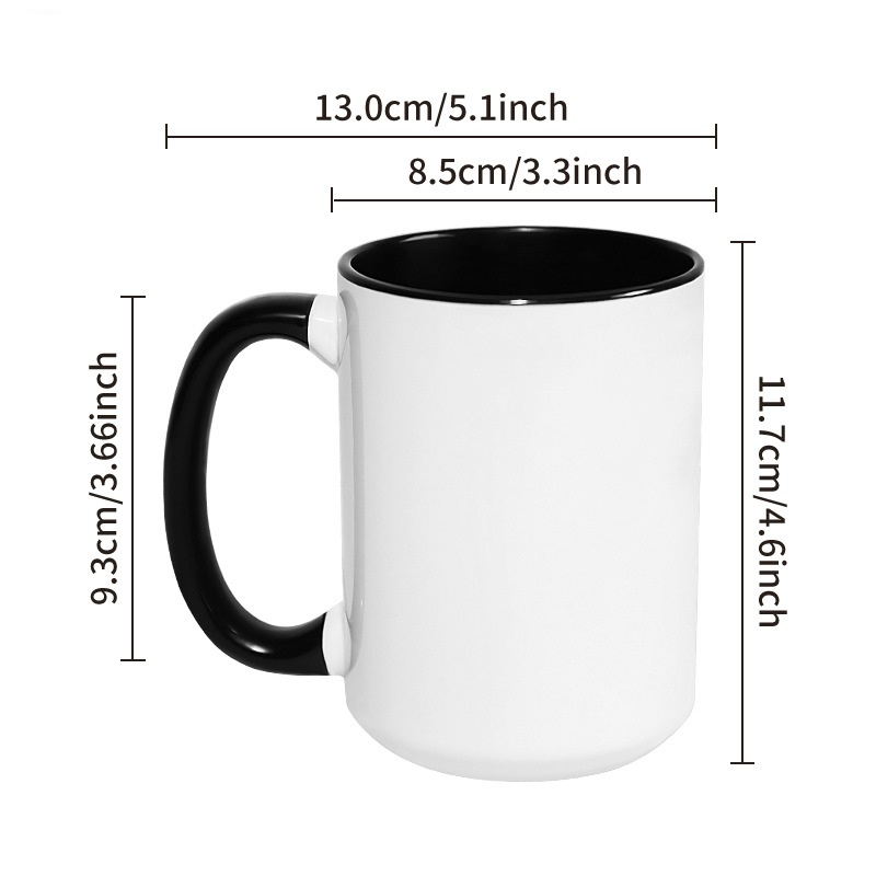 450ML 15オンス ビッグカップ DIY カスタム セラ - Sublimation Mug White のレビューと価格